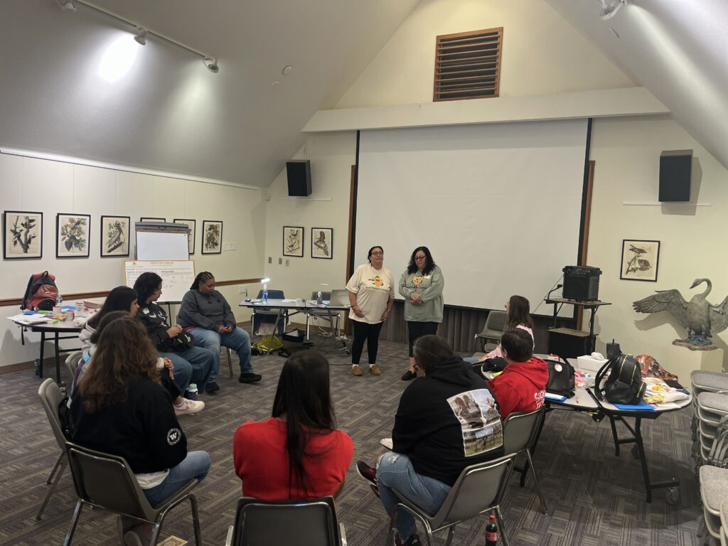 Participants gathered for a youth grief and loss workshop